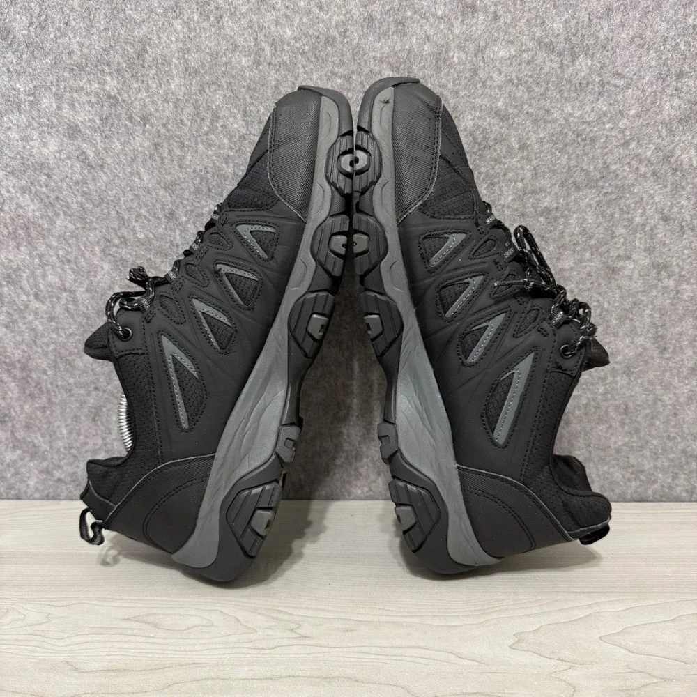 Skechers Men's Terrabite Trail Hiking Sneakers Black Grey Water Repellent Sz 13